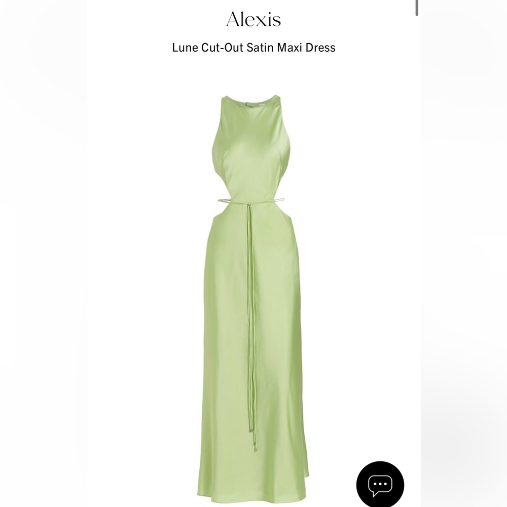 Alexis cut-out satin dress